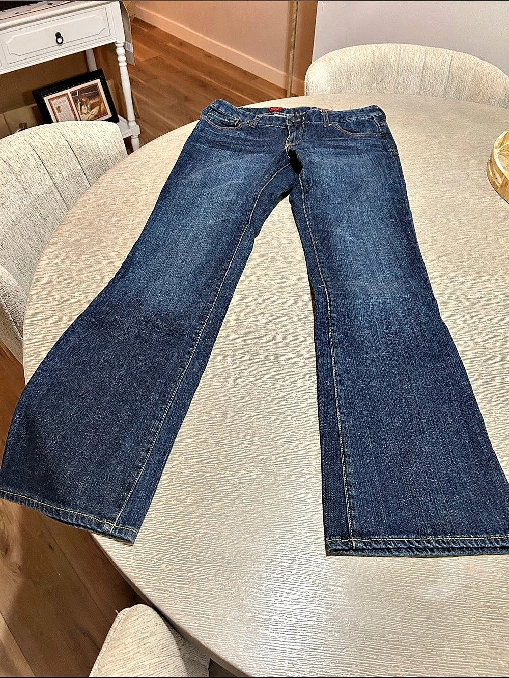 Express Stella Boot Cut Jeans in Blue Waist 10